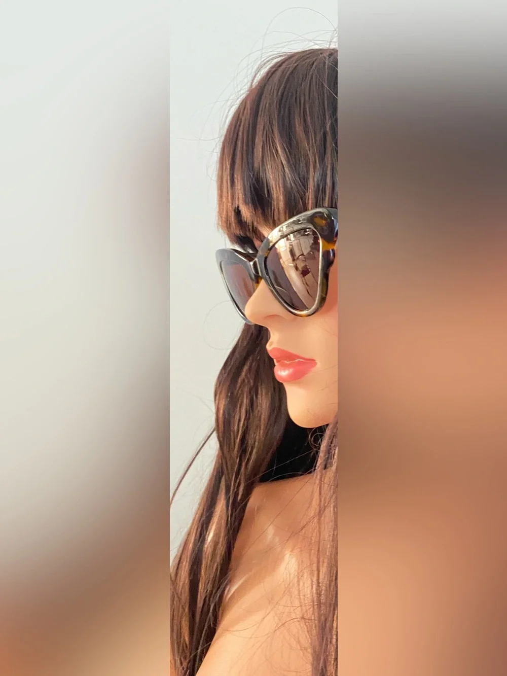 FLORENCE BY MILLS CHIC TORTOISE CAT EYE FRAMED SUNGLASSES